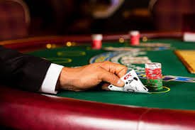 Blackjack table with score panel